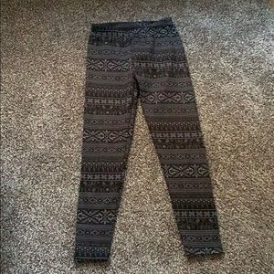 Ragstock Patterned Fleece-Lined Leggings